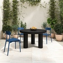 Kent Outdoor Dining Chair Navy - Set Of Two - 6