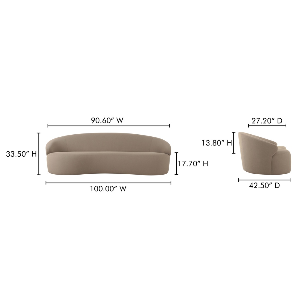 Cove Outdoor Sofa Taupe - 10
