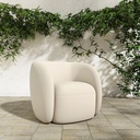 Rae Outdoor Accent Chair Cream - 6