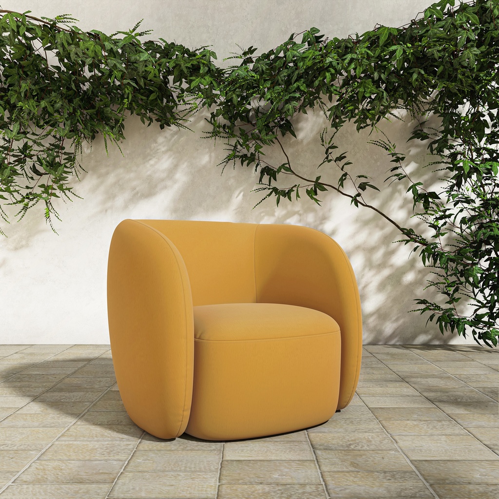 Rae Outdoor Accent Chair Deep Yellow - 7