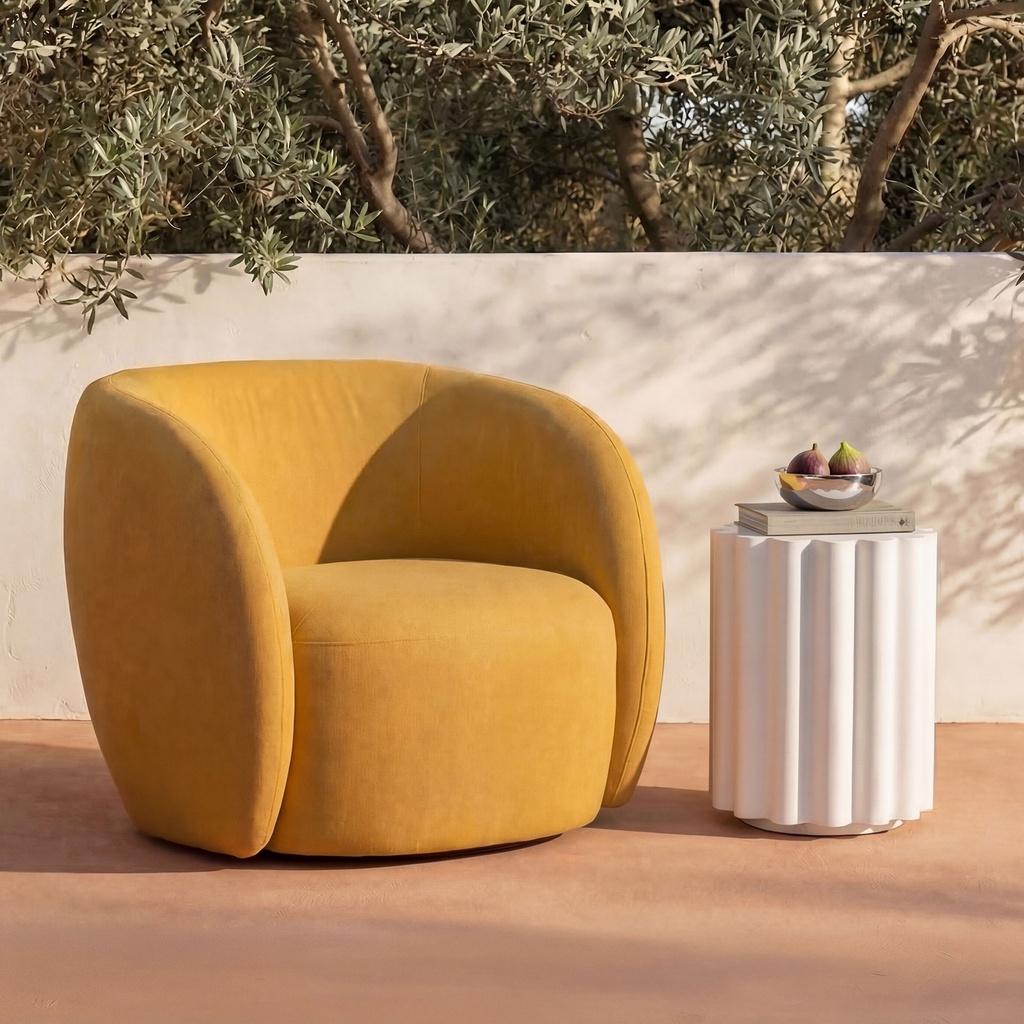 Rae Outdoor Accent Chair Deep Yellow - 8