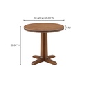 Charles Cafe Table Brown - 6