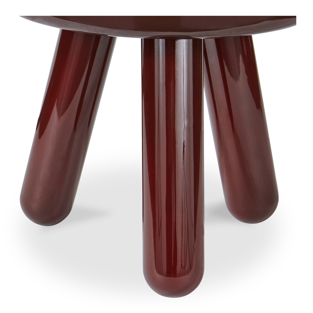 Joy Accent Table Deep Red Lacquer - 4