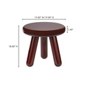 Joy Accent Table Deep Red Lacquer - 9