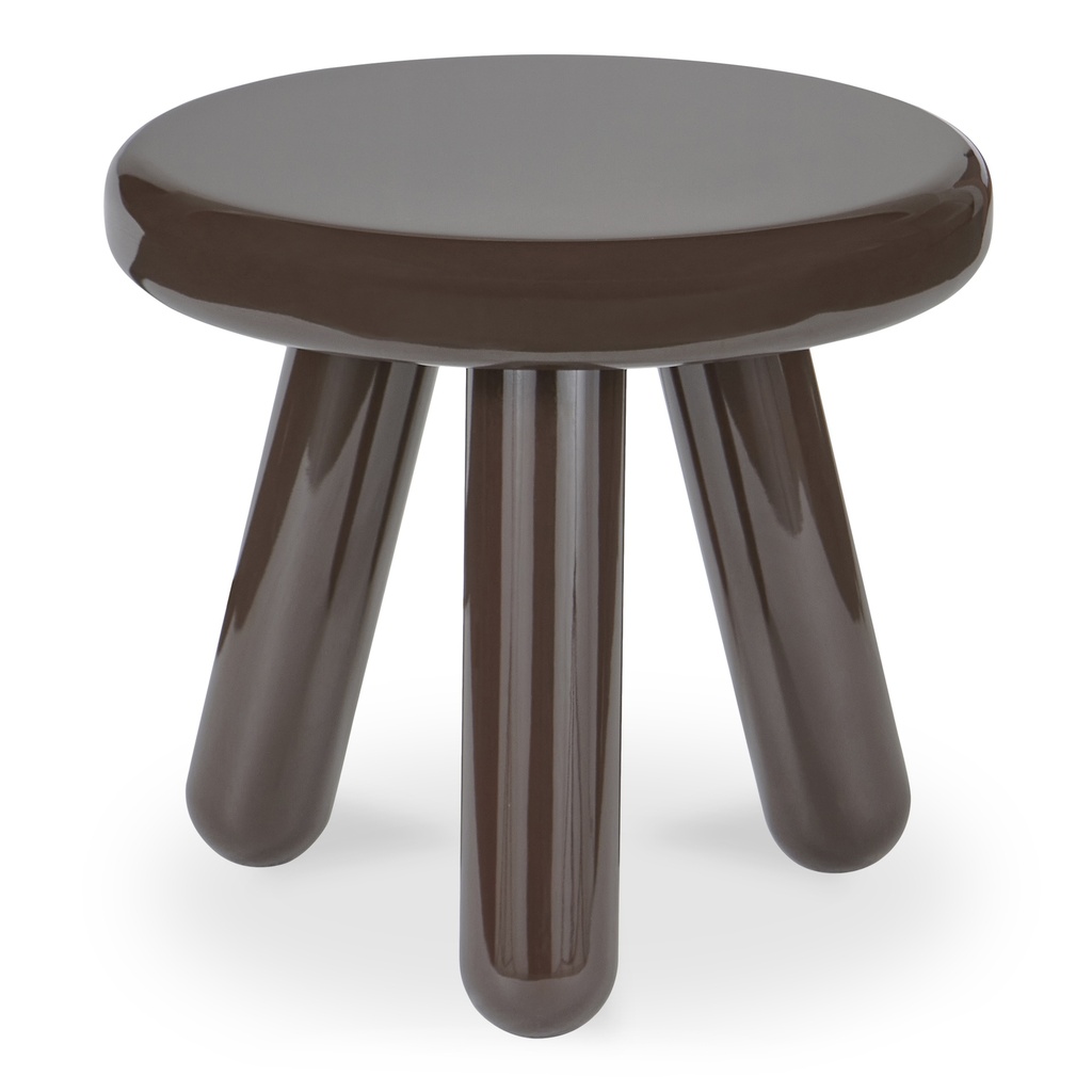 Joy Accent Table Dark Brown Lacquer - 1