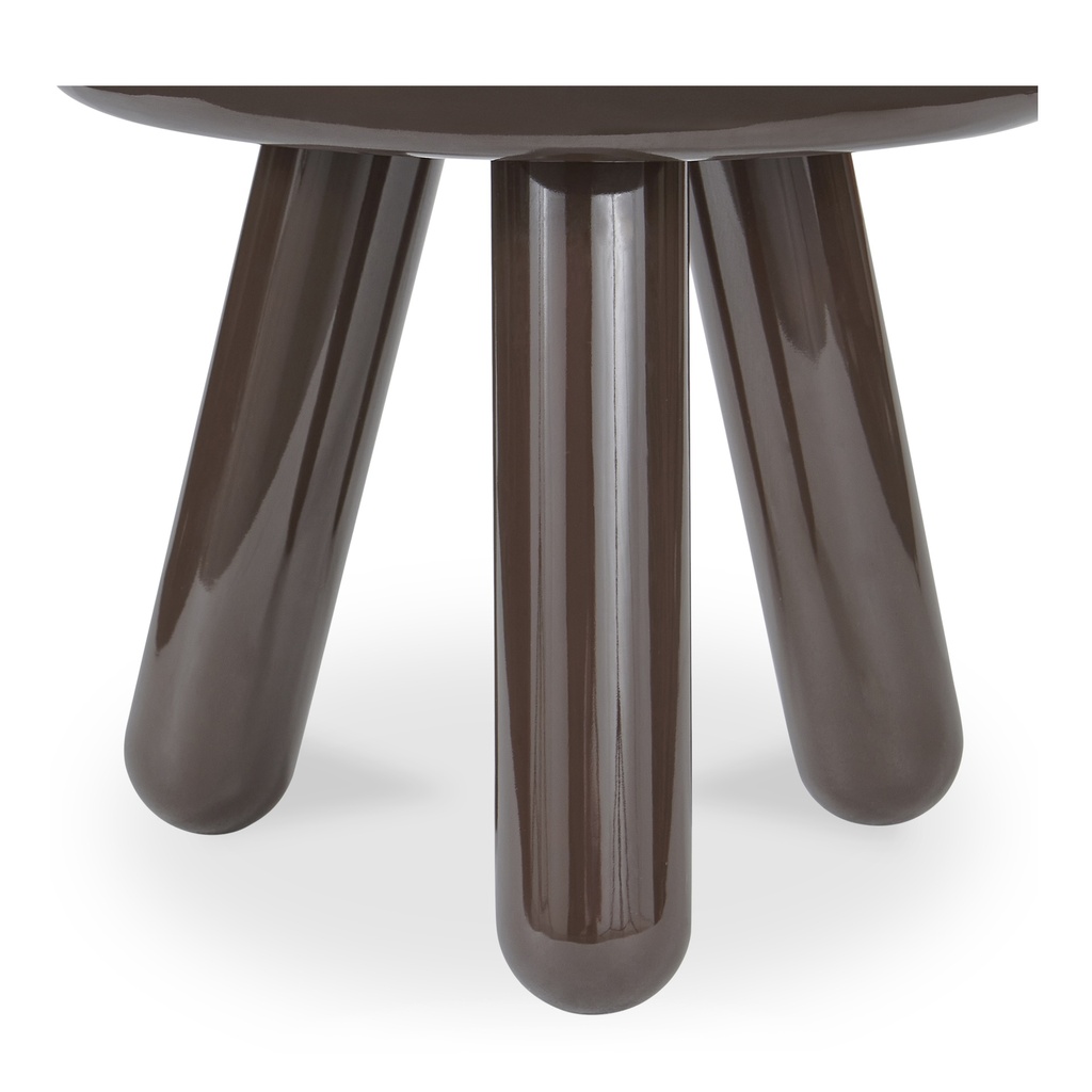 Joy Accent Table Dark Brown Lacquer - 4