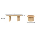 Louise Dining Table Natural - 8