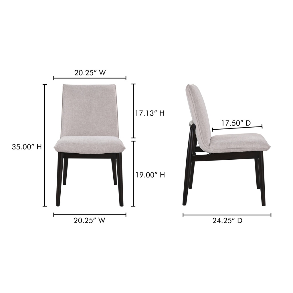 Charlie Dining Chair Beige– Set Of Two - 9
