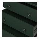 Reagan 3 Drawer Nightstand Deep Green - 5