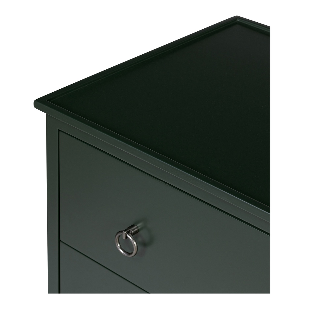 Reagan 3 Drawer Nightstand Deep Green - 6