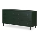 Reagan 6 Drawer Dresser Deep Green - 1