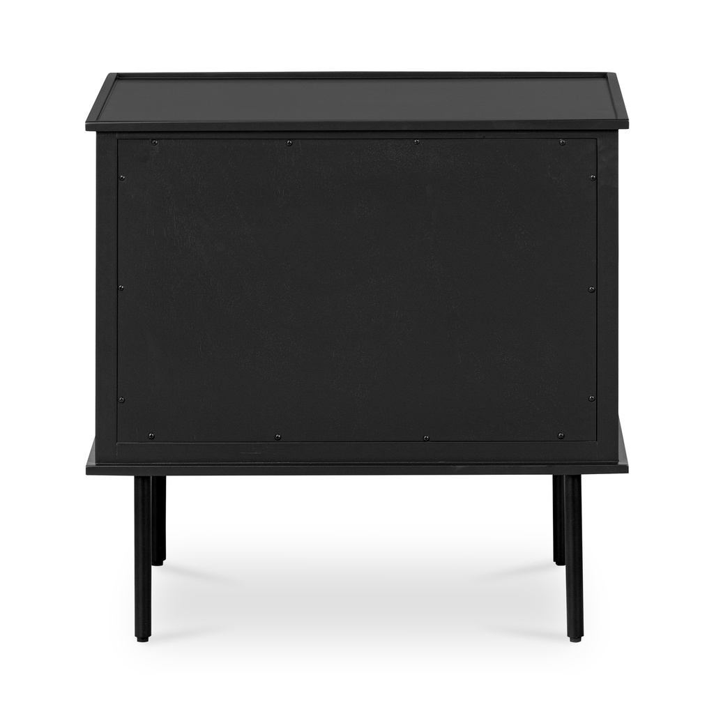 Reagan Nightstand Black - 3