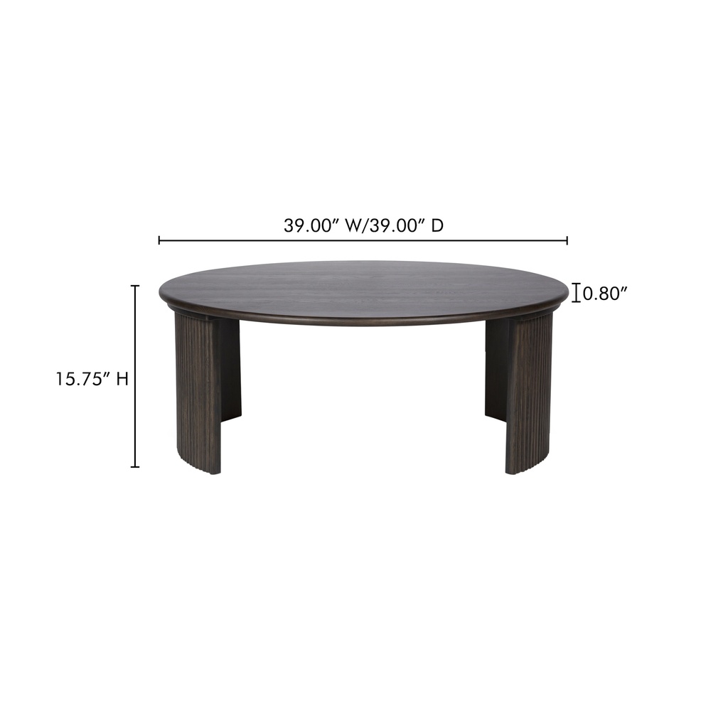 Penny Large Coffee Table Dark Brown - 11