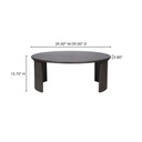 Penny Large Coffee Table Dark Brown - 11