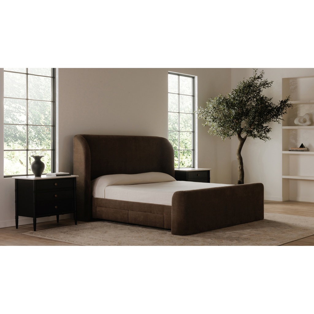 Sophia King Storage Bed Brown - 14