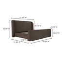 Sophia King Storage Bed Brown - 15