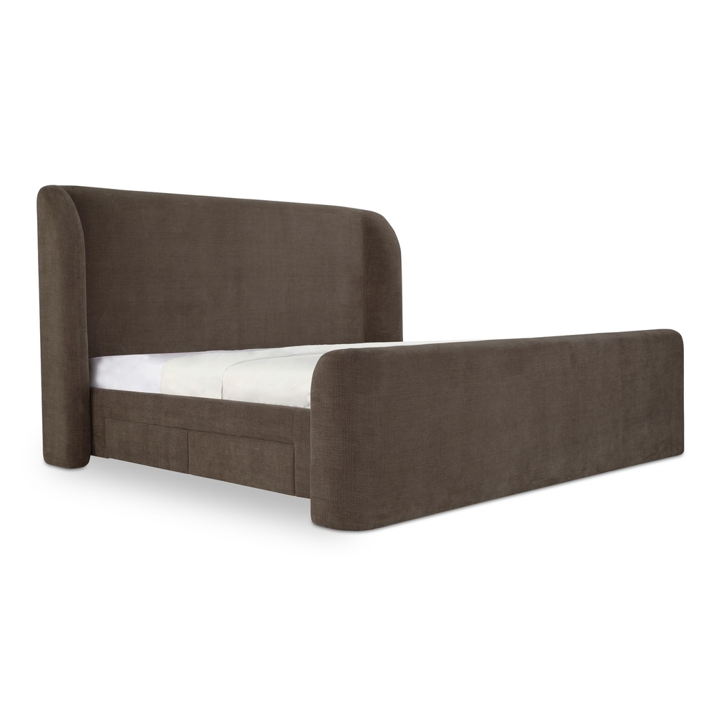 Sophia Queen Storage Bed Brown - 1