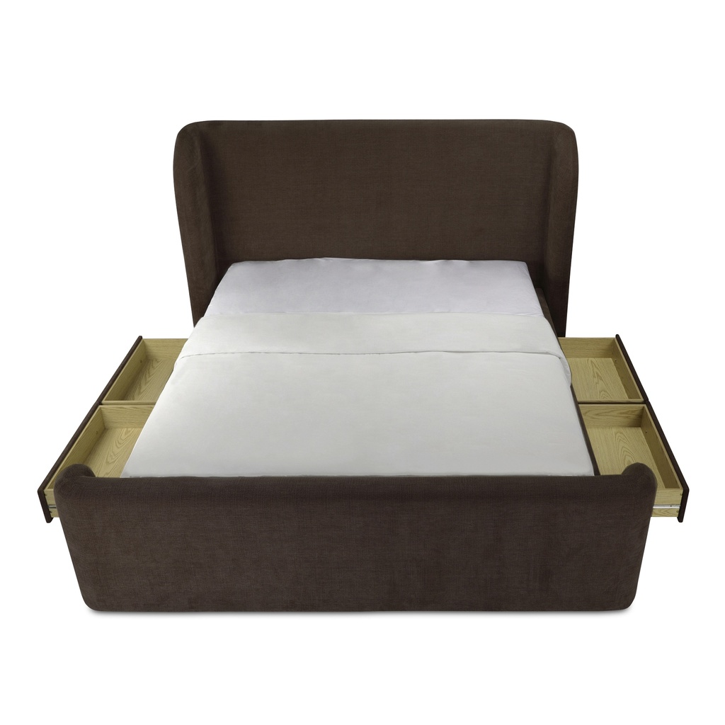 Sophia Queen Storage Bed Brown - 8