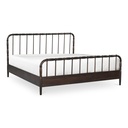 Vivian Queen Bed Dark Brown - 1