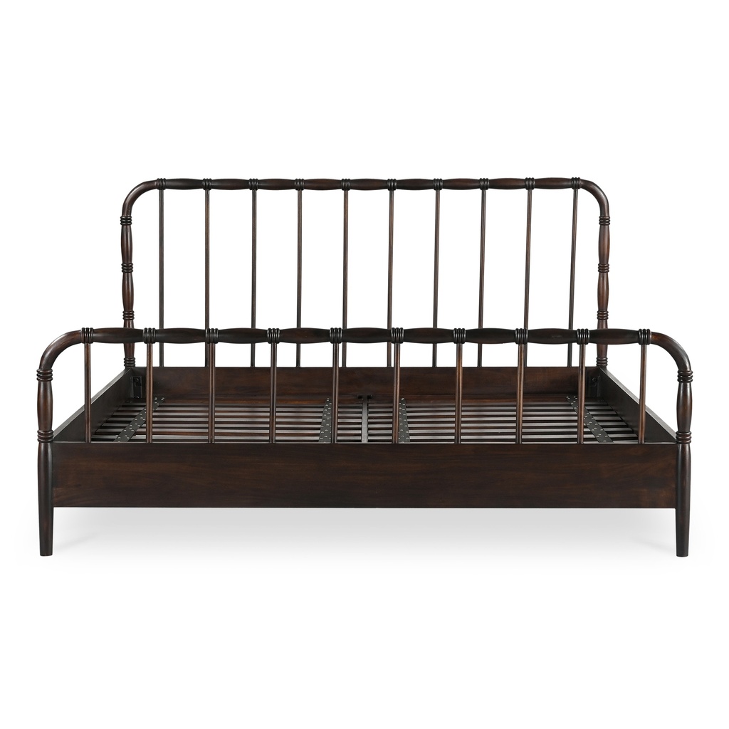 Vivian Queen Bed Dark Brown - 2