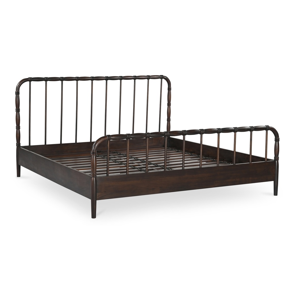 Vivian Queen Bed Dark Brown - 3