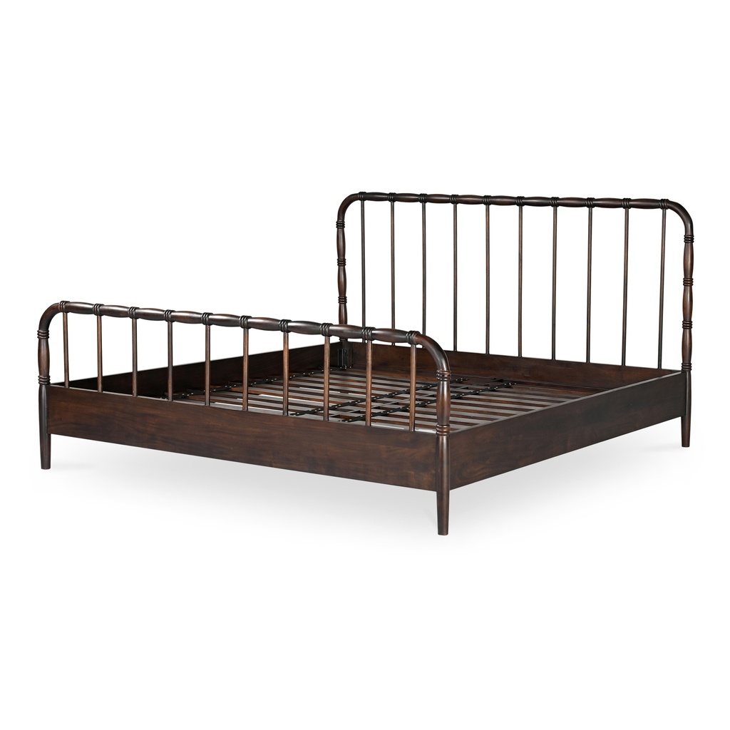 Vivian Queen Bed Dark Brown - 5