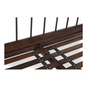 Vivian Queen Bed Dark Brown - 10