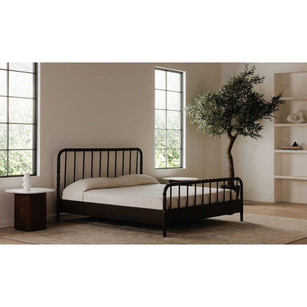 Vivian Queen Bed Dark Brown - 14