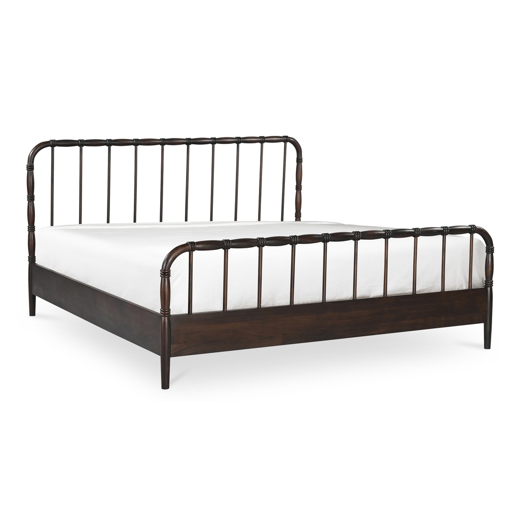 Vivian King Bed Dark Brownn - 1