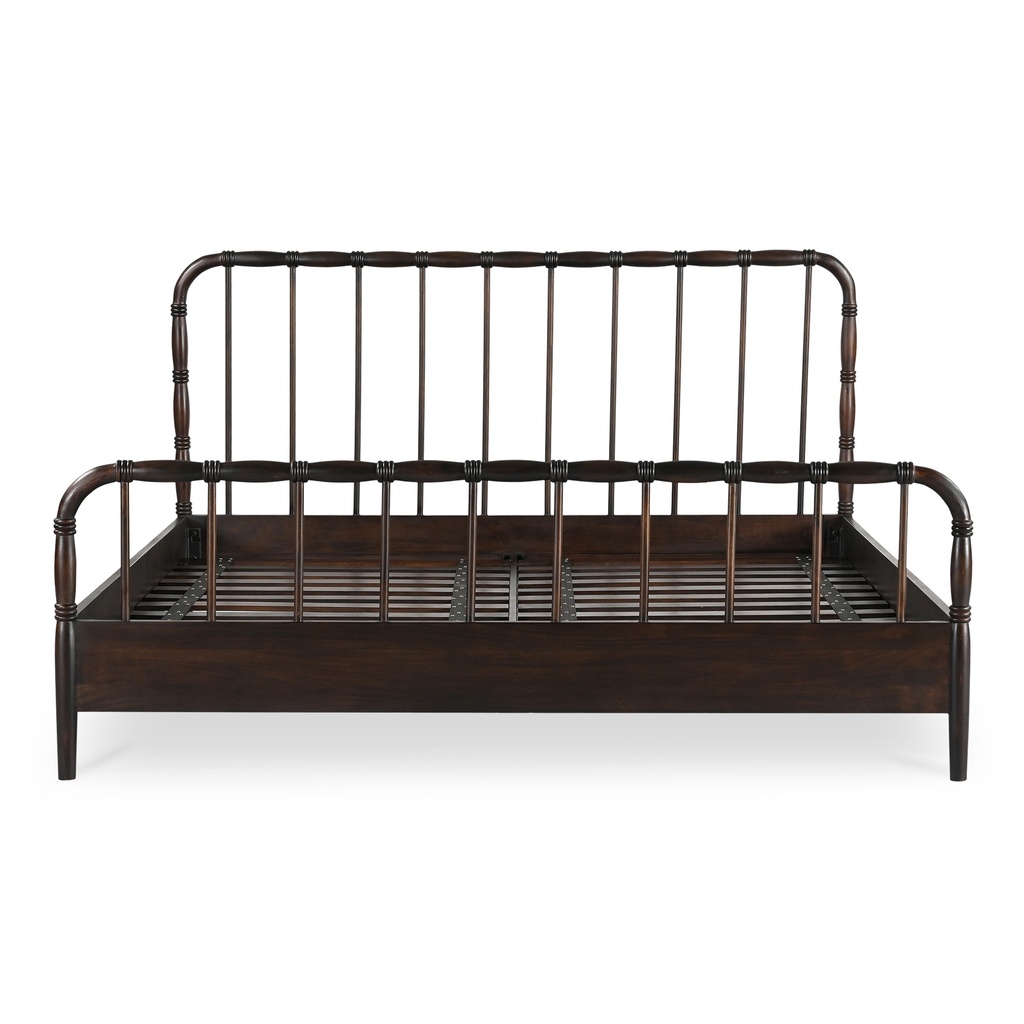 Vivian King Bed Dark Brownn - 2
