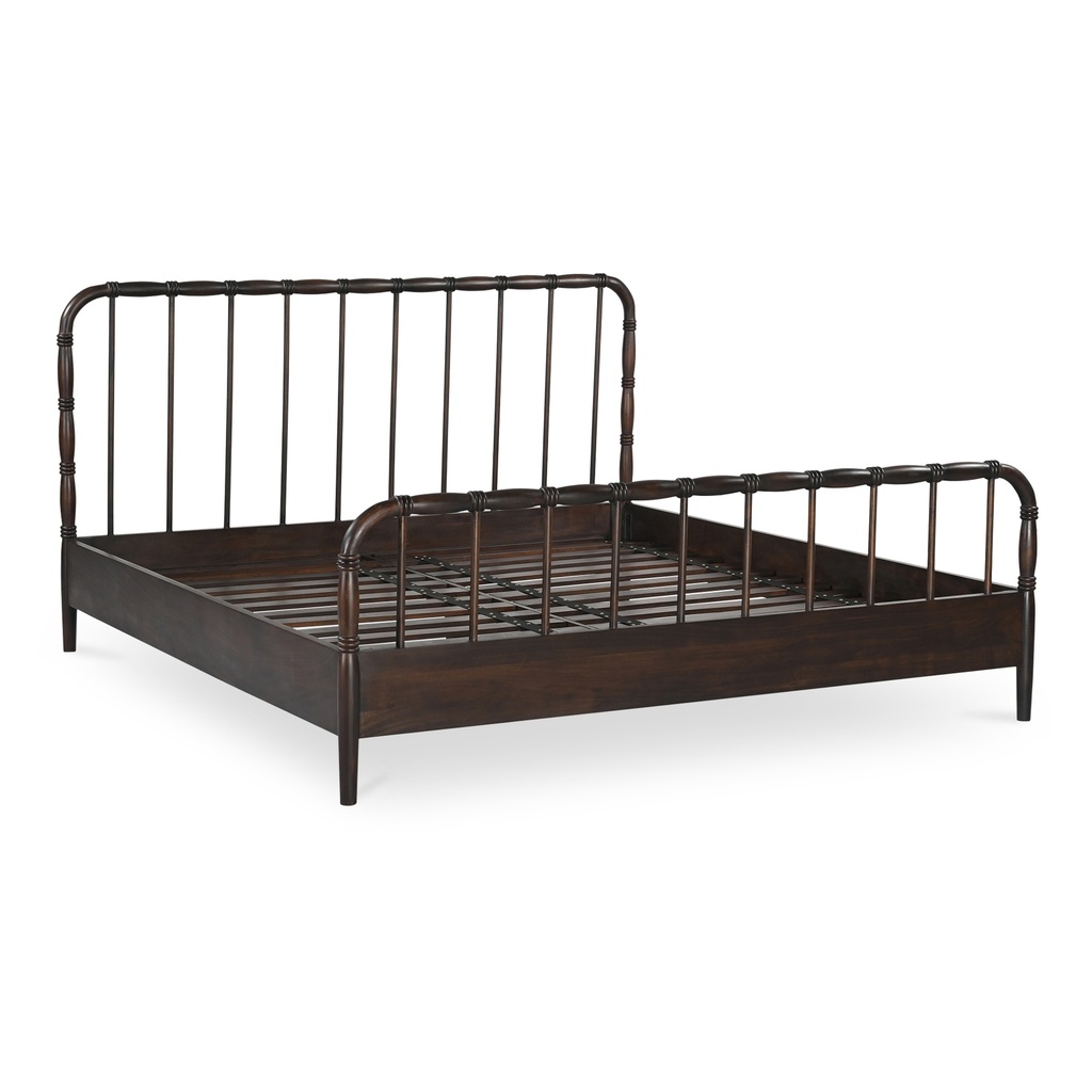 Vivian King Bed Dark Brownn - 3