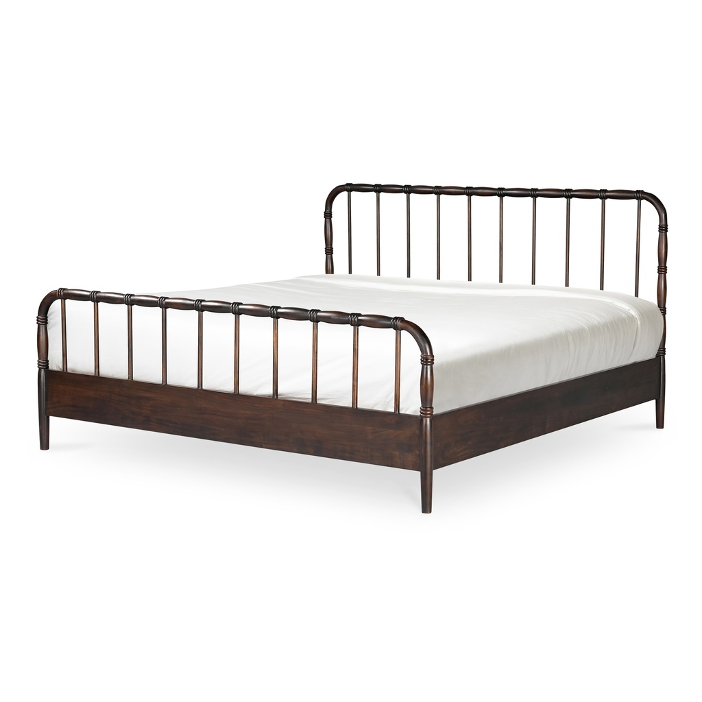 Vivian King Bed Dark Brownn - 6