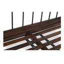 Vivian King Bed Dark Brownn - 10