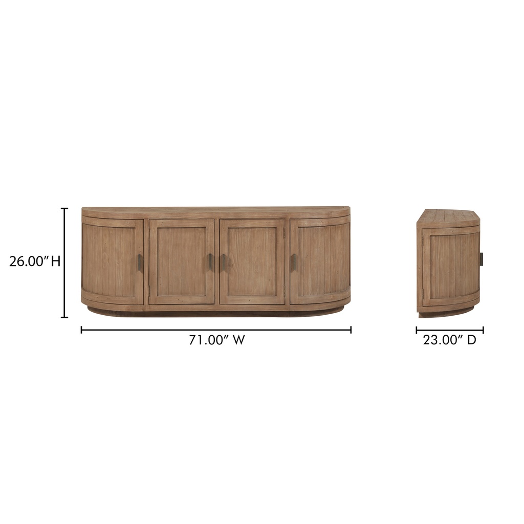 Nicola Media Cabinet Natural - 12