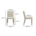 Monte Dining Chair Beige - Set Of Two - 9