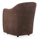 Drava Rolling Dining Chair Dark Brown - 4