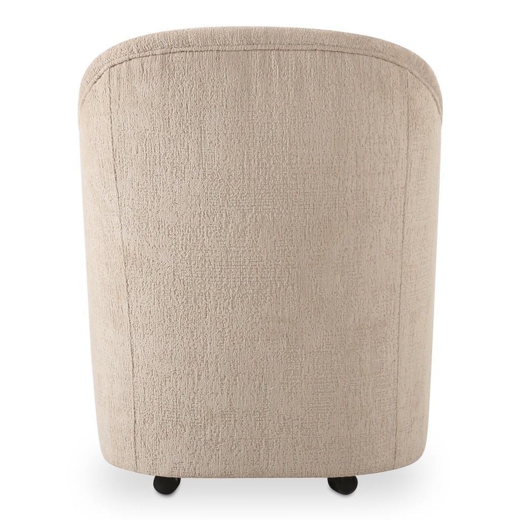 Drava Rolling Dining Chair Beige - 3