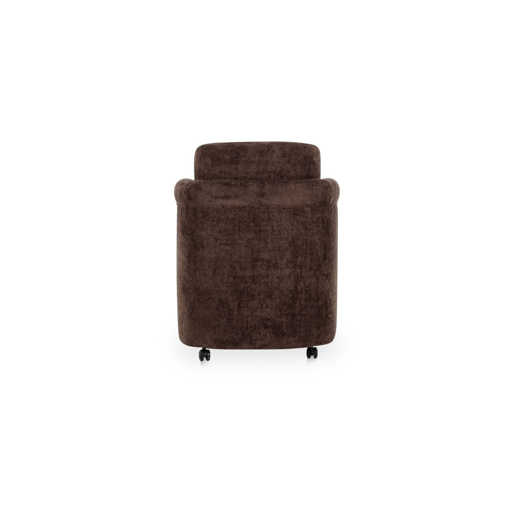 Mesto Rolling Dining Chair Dark Brown - 5