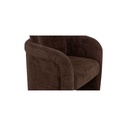 Mesto Rolling Dining Chair Dark Brown - 8