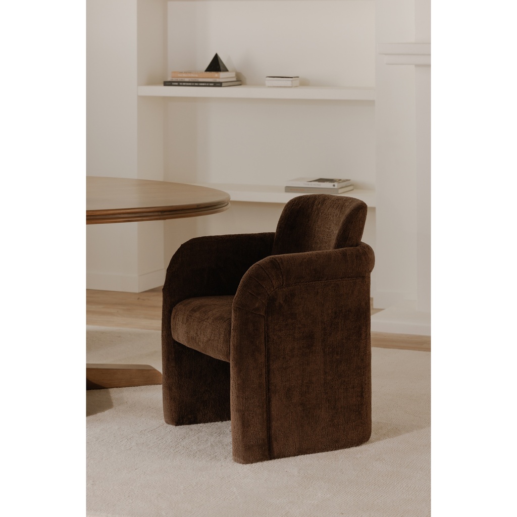 Mesto Rolling Dining Chair Dark Brown - 10