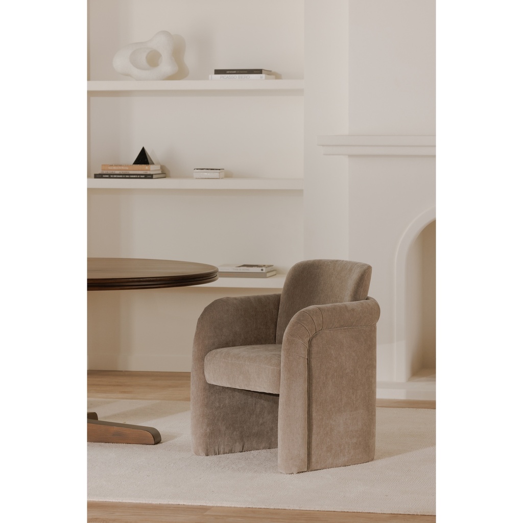 Mesto Rolling Dining Chair Taupe - 10