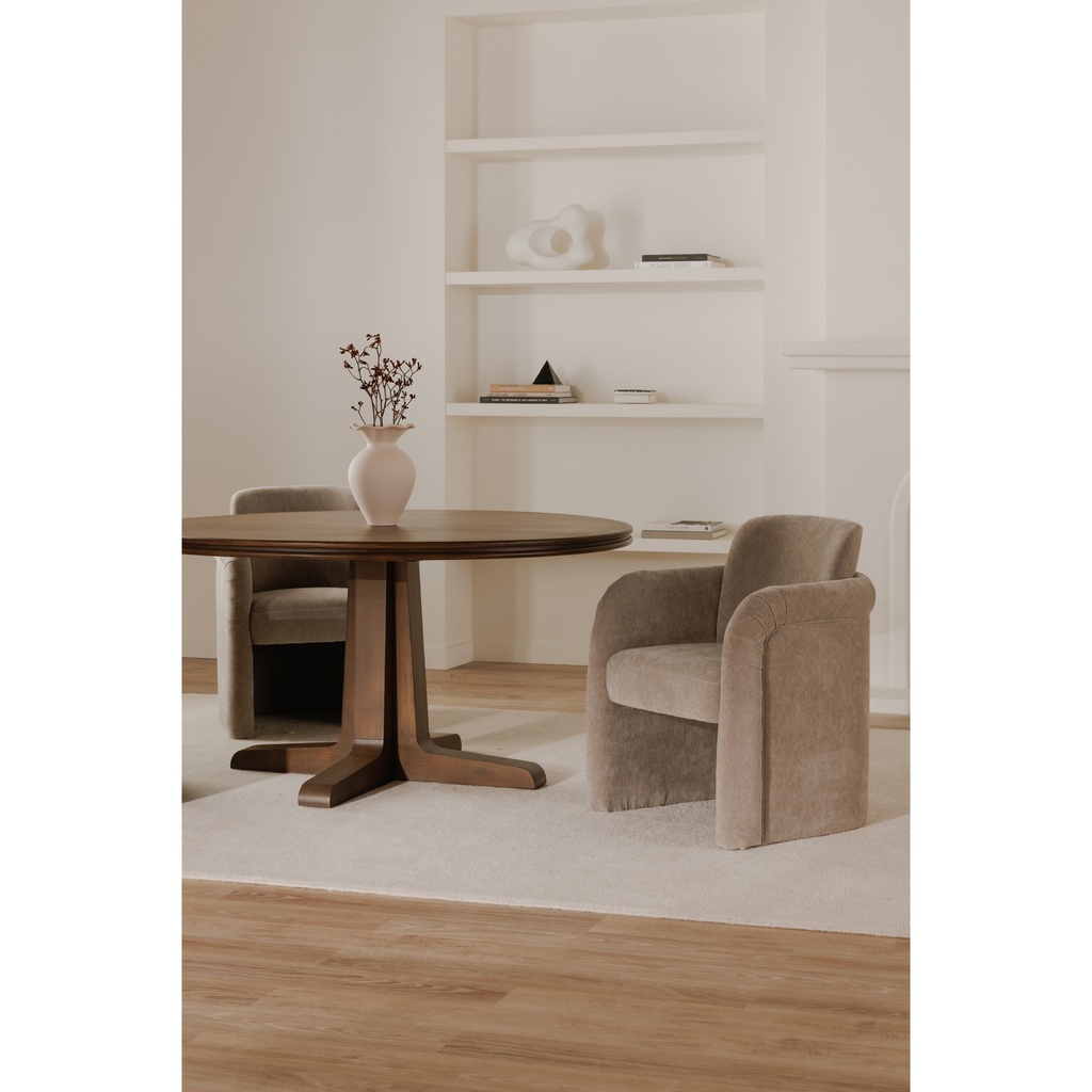 Mesto Rolling Dining Chair Taupe - 11