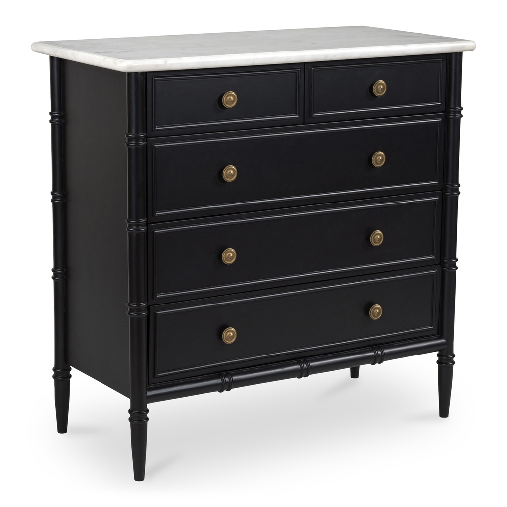 Eleanor 5 Drawer Chest Black - 2