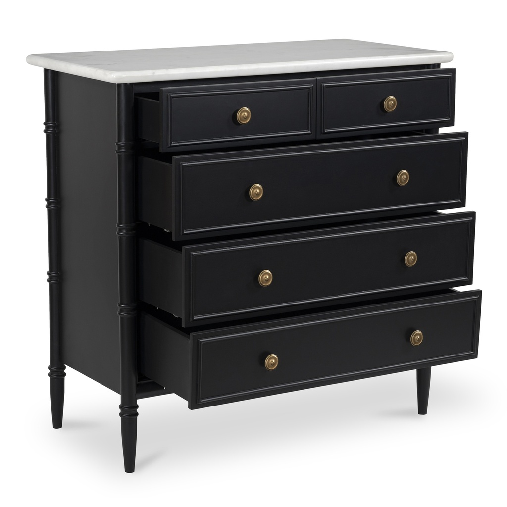 Eleanor 5 Drawer Chest Black - 3