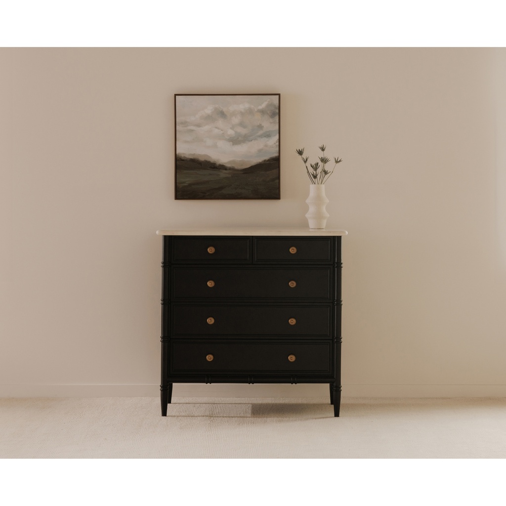 Eleanor 5 Drawer Chest Black - 11
