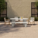 Eris Outdoor Dining Table White - 6