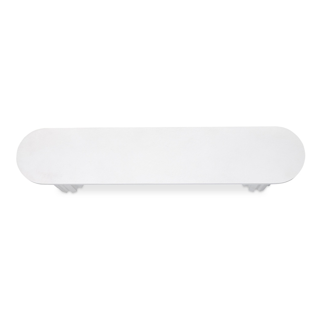 Eris Outdoor Dining Bench White - 3