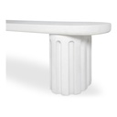 Eris Outdoor Dining Bench White - 5