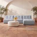 Cosmo Outdoor Coffee Table Off White - 7