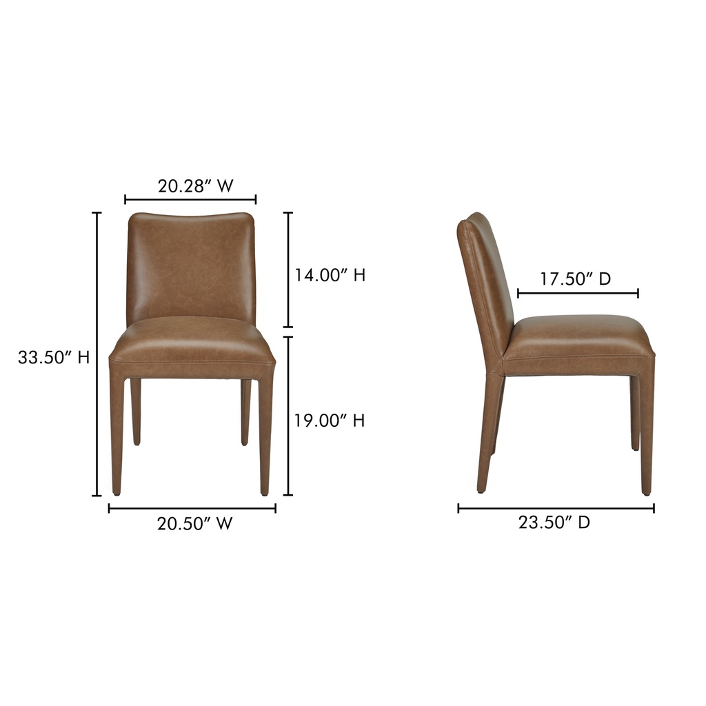Calla Dining Chair Brown - Set Of Two - 9